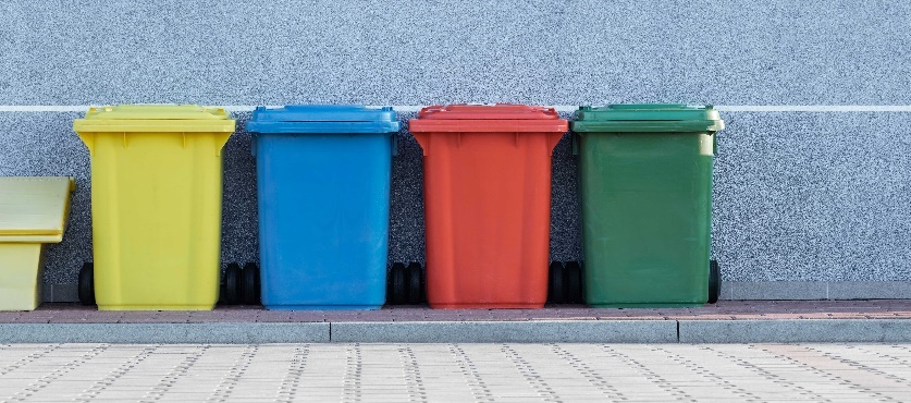 Segregated waste ready for responsible processing